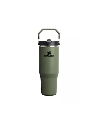 STANLEY | Isolierflasche - Thermosflasche Classic FLIP STRAW 2.0 0,8l  Black | olive